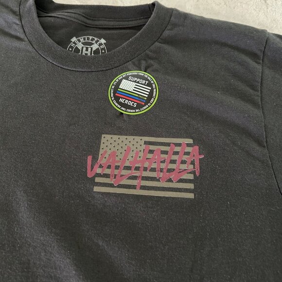 Howitzer Valhalla Graphic T-Shirt Black Short Sleeve Mens S 100% Cotton Patrioti - Picture 3 of 6